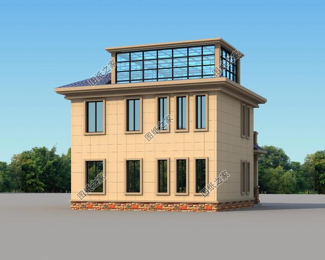 新农村80平米二层房屋设计，精简户型，地方不大也能合理规划-10.jpg