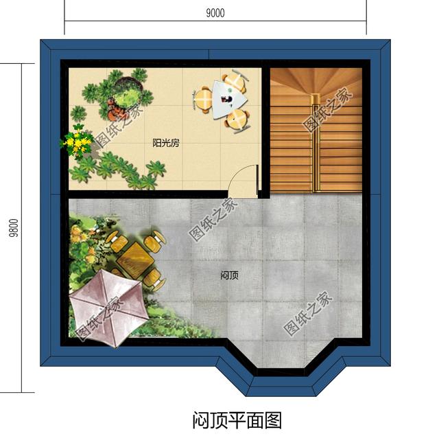 新农村80平米二层房屋设计，精简户型，地方不大也能合理规划-13.jpg